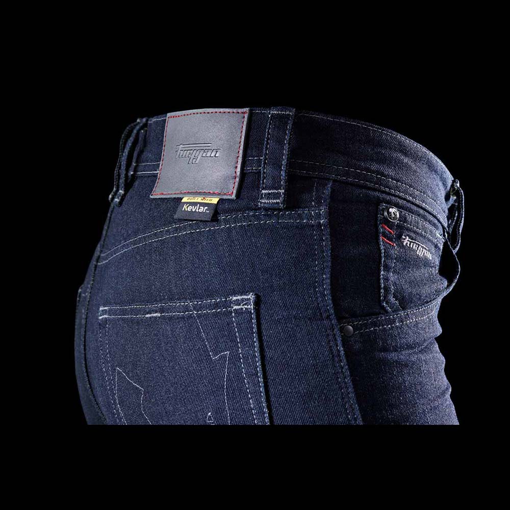 Furygan - Jean femme Nikita X Kevlar® Mom Fit L32 Bleu foncé