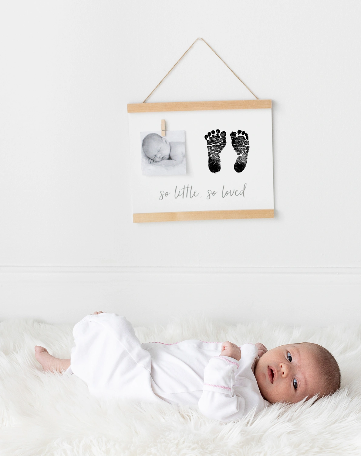 Posterleiste WALL ART - SO LITTLE SO LOVED mit Abdruckset