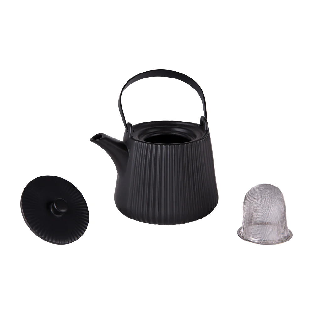 Théière Tiao 1L noir avec filtre Table passion