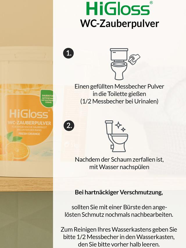 WC Zauber Pulver 5 kg mit Schmutzfinder