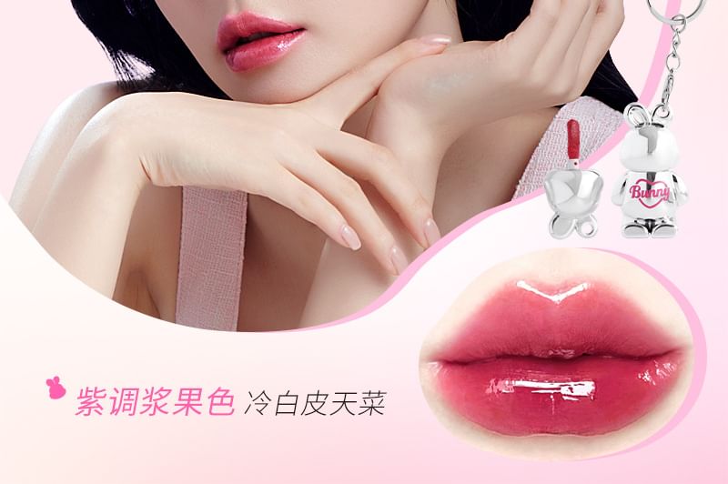 MANSLY - Bunny Keychain Lipgloss - 4 kleuren
