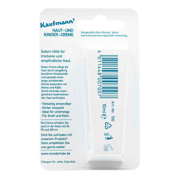 Kaufmanns Haut und Kindercreme, 10 ml