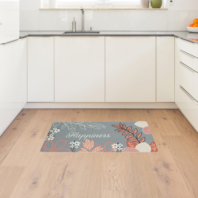 Tapis vinyle 'Lisa' vert
