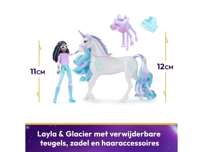 Unicorn Academy Doll & Unicorn - Layla & Glacier