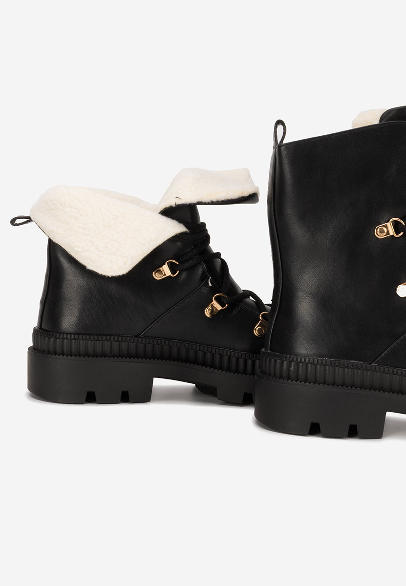 Bottines doublées femme noires Solira