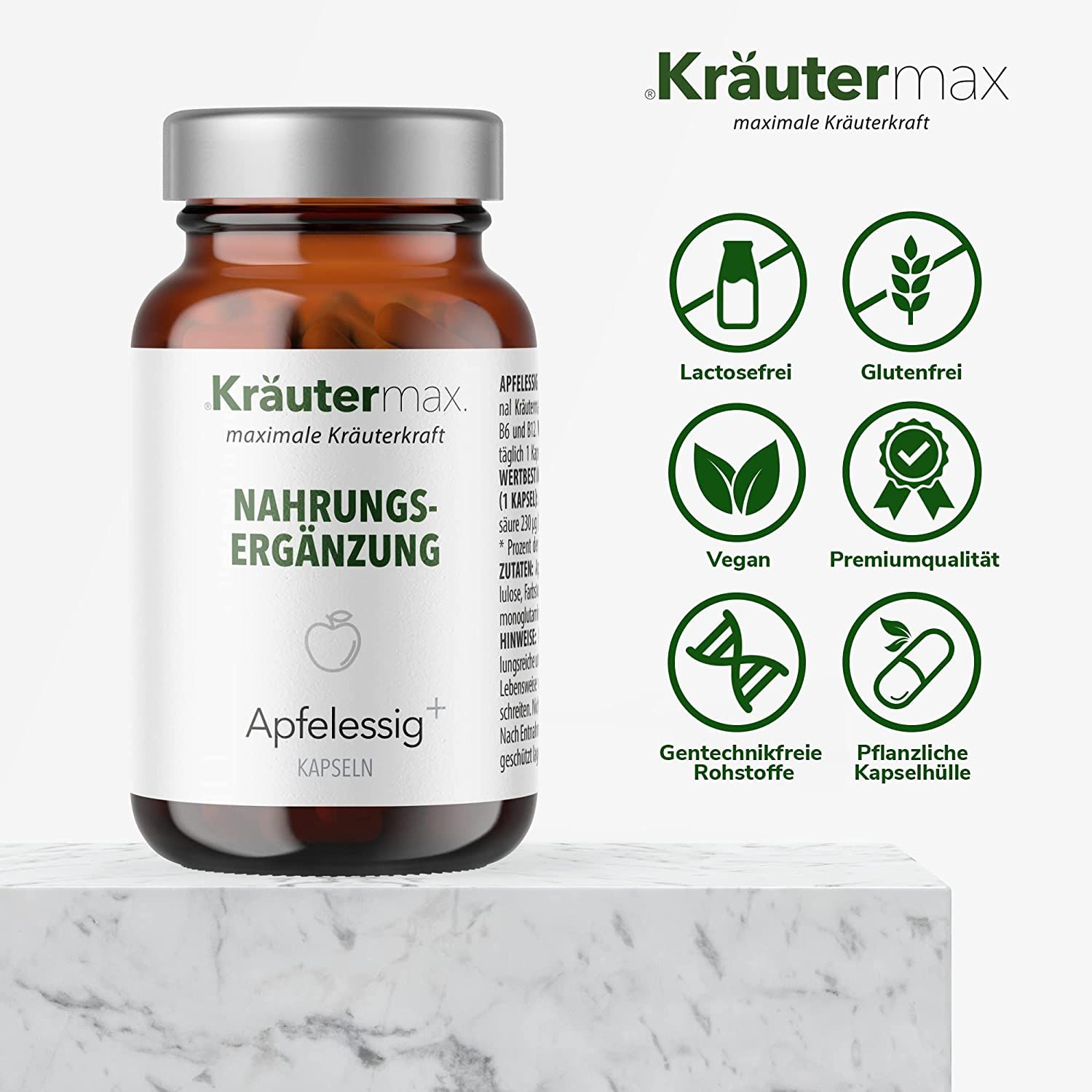 Kräutermax Apfelessig plus Kapseln