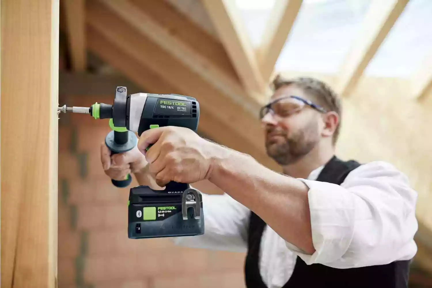Festool TDC 18/4 5,0/4,0 I-Plus 18V Li-Ion accu schroefboormachine set (1x 4,0Ah & 5,0Ah) in systainer - 75Nm