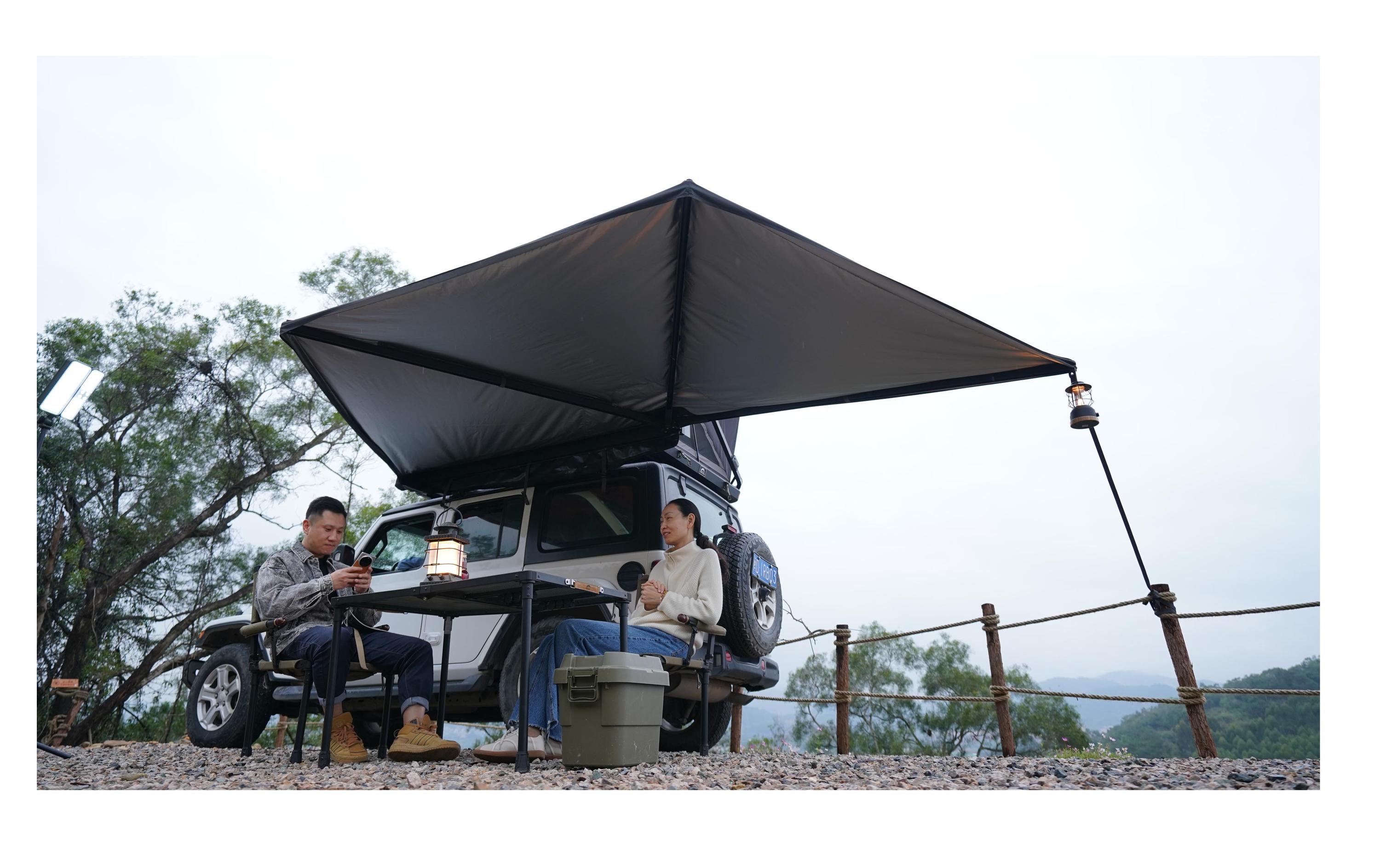 180 °Car Awning Left-Side<br>Auto Markennisation