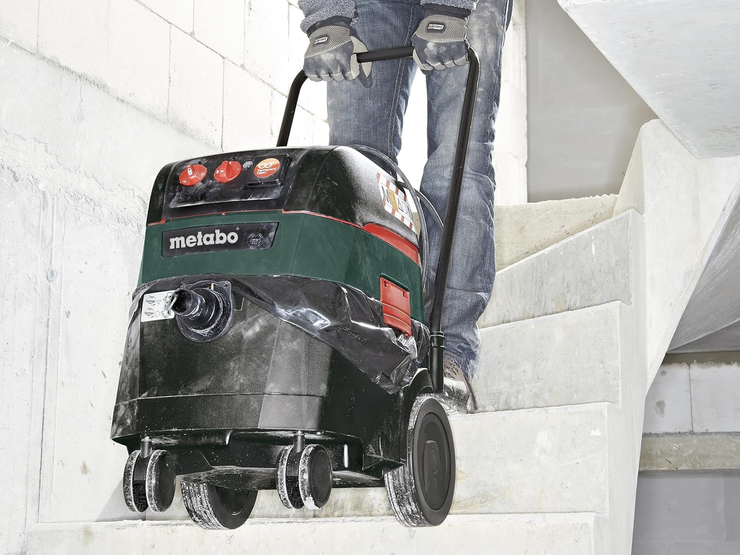 metabo Allessauger ASR 35 M ACP – 602058000 – Baustellen- und Werkstatt-Staubsauger mit MPulse-Filterabreinigung – 8 m Kabellänge