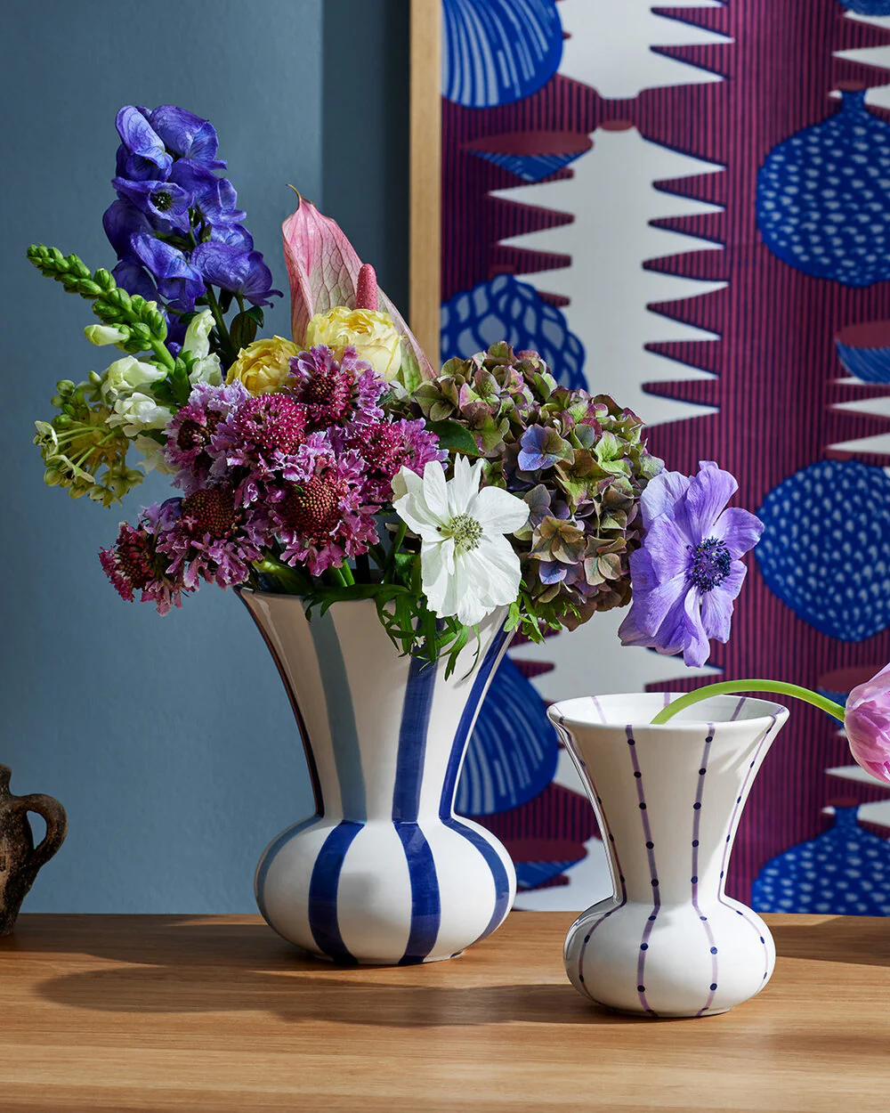 Kähler  Signature vase, lilla - H15 cm.