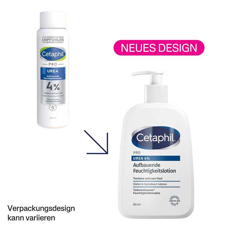 Cetaphil Pro Urea 4% aufbauende Feuchtigkeitslotion, 500 ml