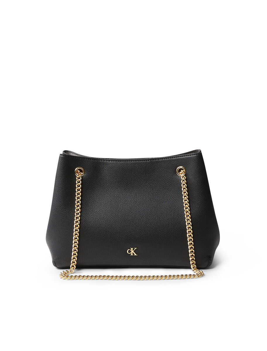 CALVIN KLEIN<br>Bolsa de ombro com alça de corrente