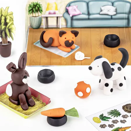STAEDTLER® FIMO® kids Modelliermasse form&play Pets