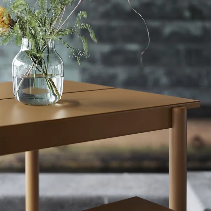 Muuto - Linear Steel Tisch, 200 x 80 cm, schwarz