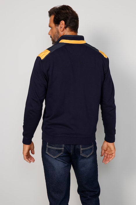 Boston Park Sweatjacke, Web-Einsätze, Stehkragen, Zipper, bis 72/74