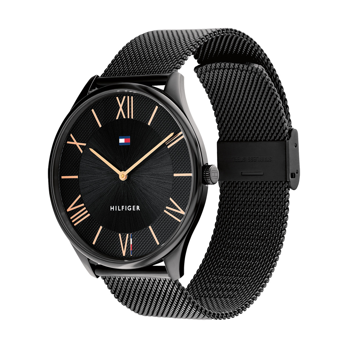 Montre TOMMY HILFIGER Becker homme bracelet acier noir
