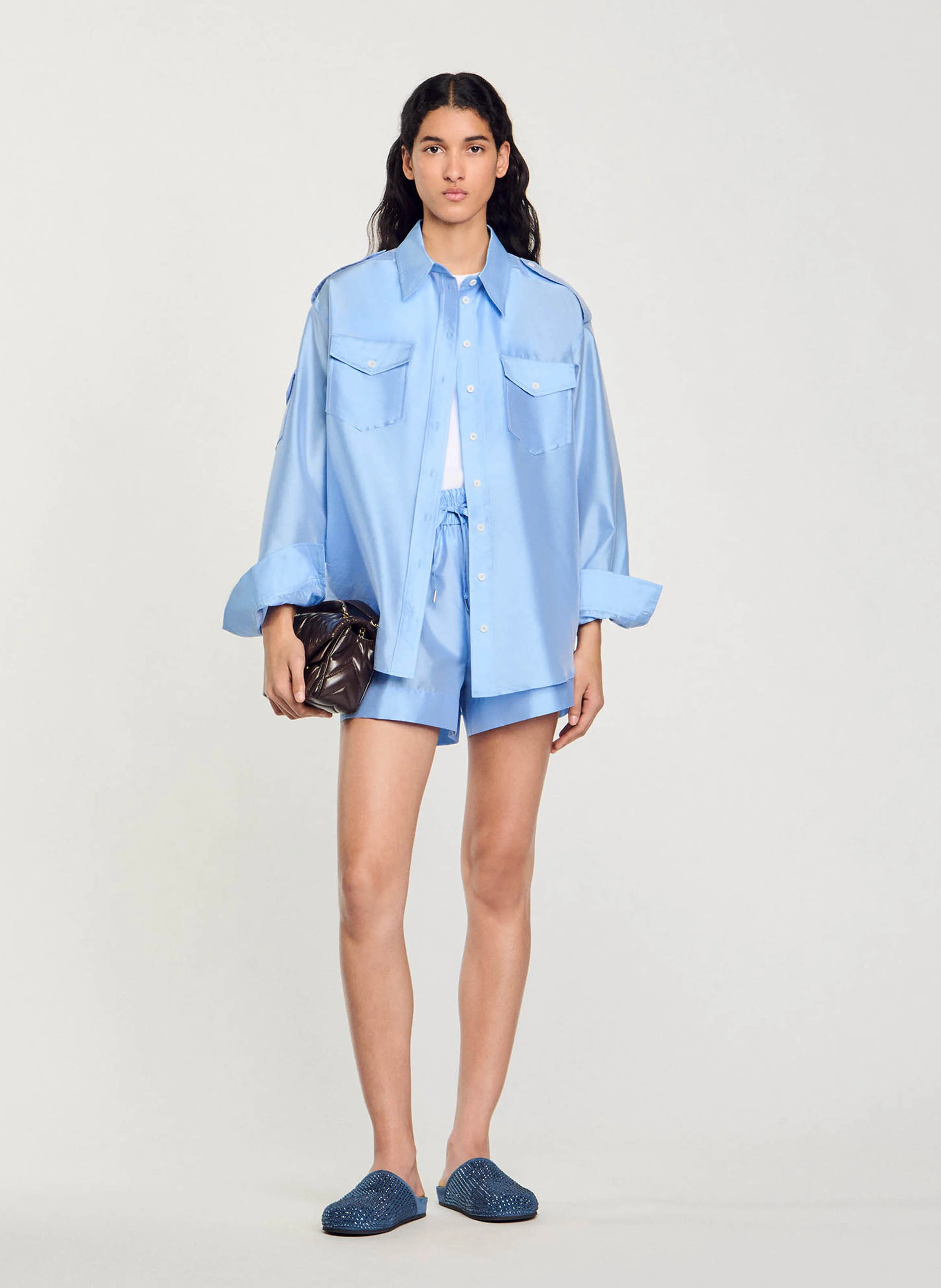 Chemise col classique | Bleu