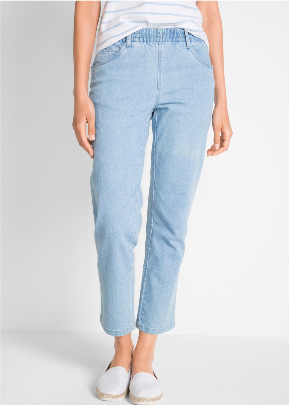 Lot de 2 pantalons 7/8 confort stretch avec taille confortable