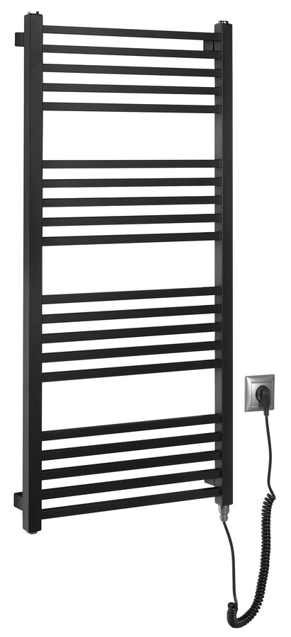 Sapho Metro E elektrische radiator 50x106cm 400W zwart mat