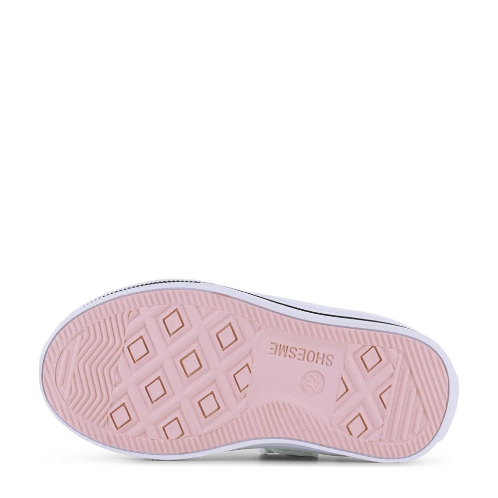 Shoesme leren sneakers wit/roze