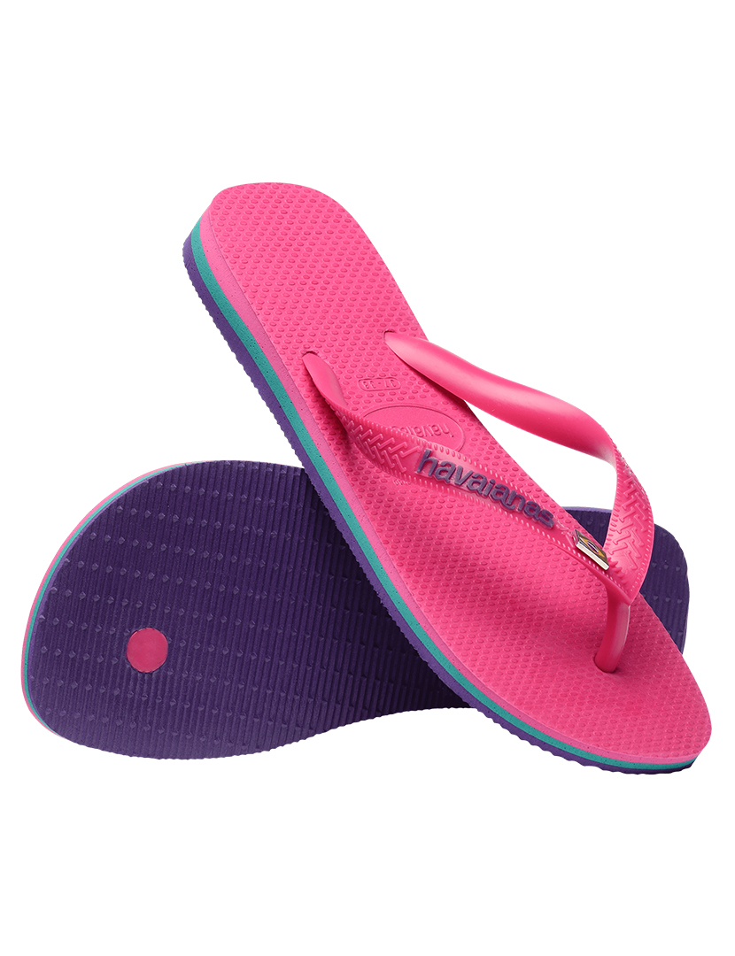 Brazil Layers Electric Pink Flip-Flops