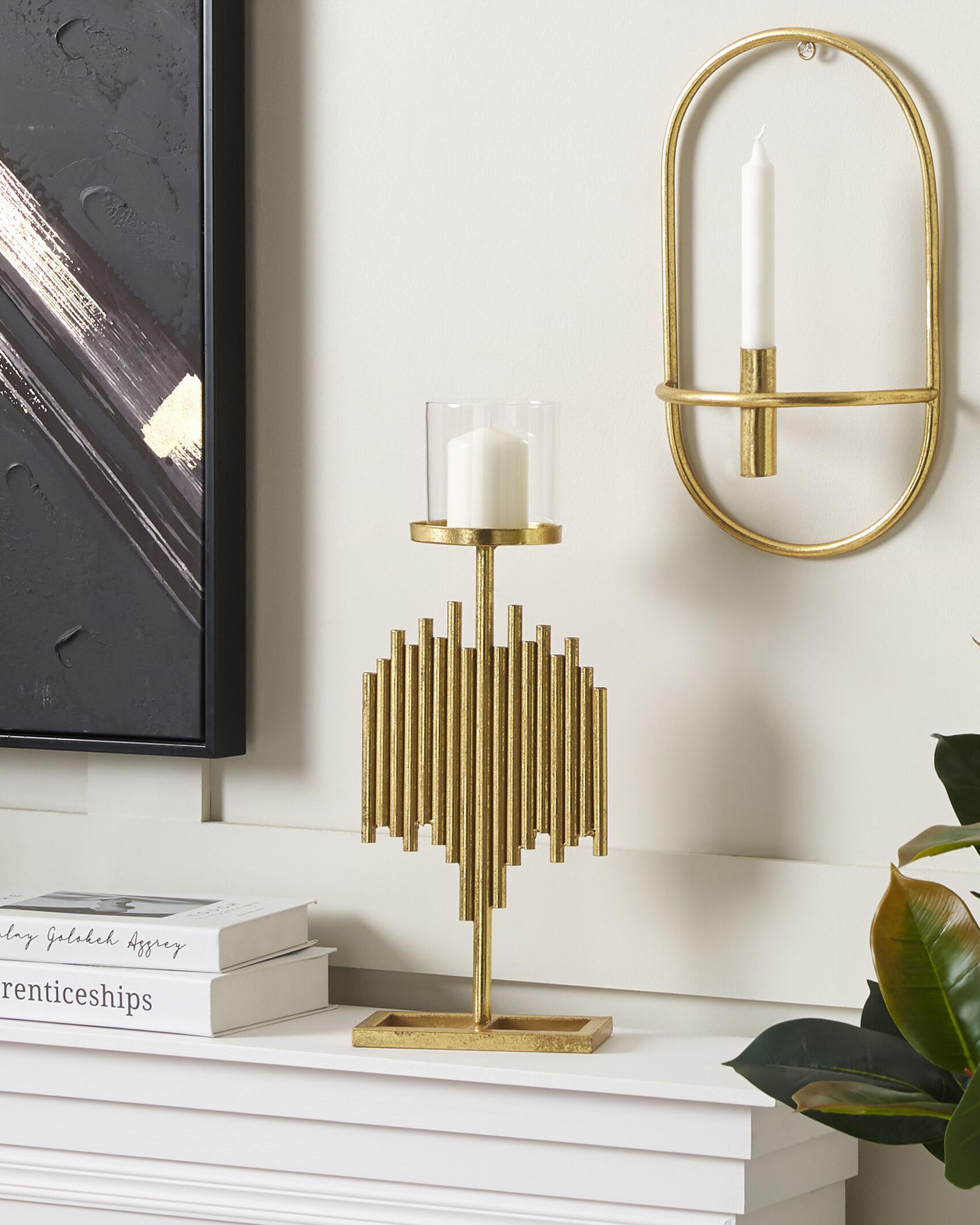 Kaarshouder NIAS Metaal 47 cm Goud