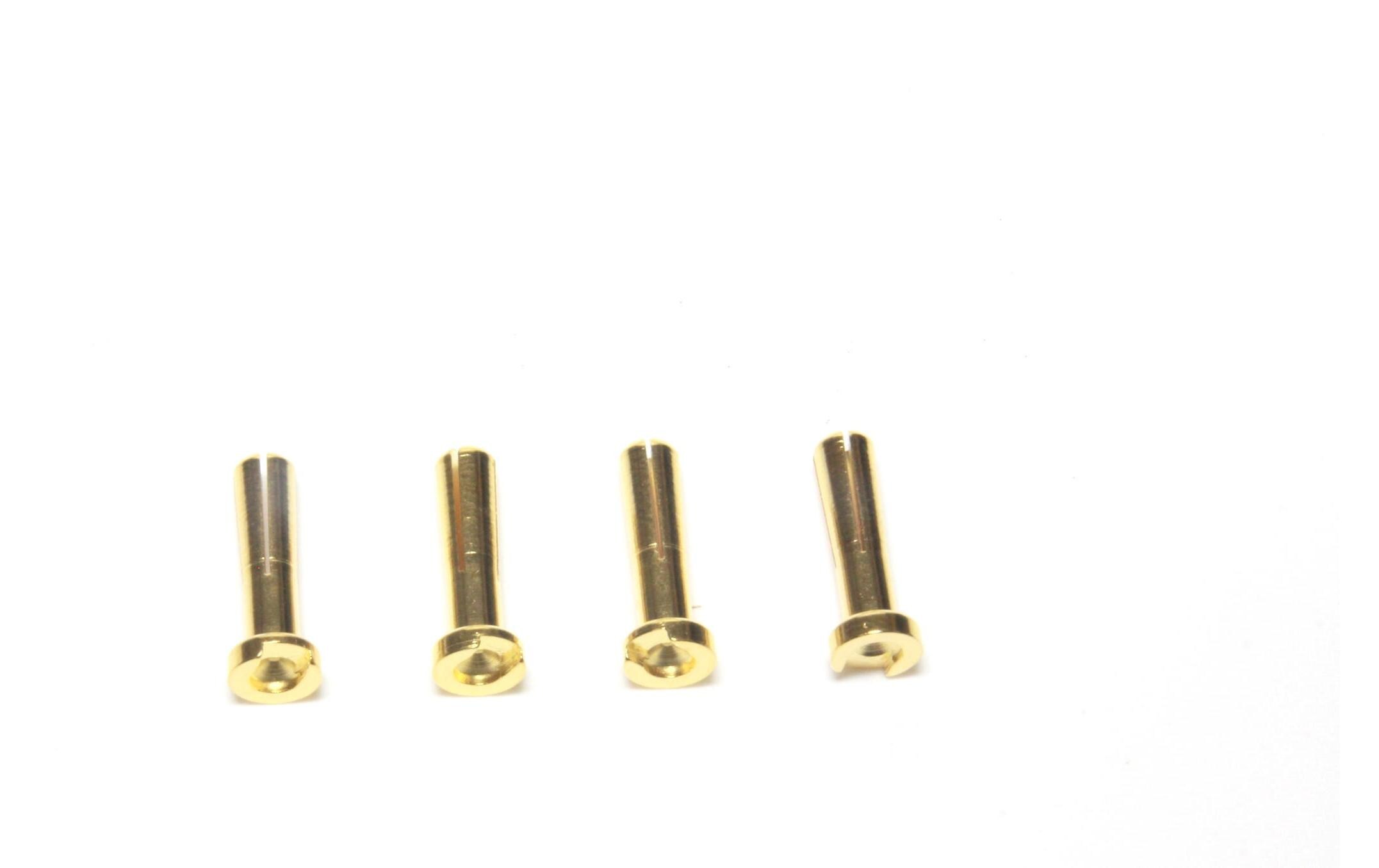 Stecker 4 mm Gold 90° für Hardcase Akku 4 Stück4 mm Goldstecker für Hardcase Akkus