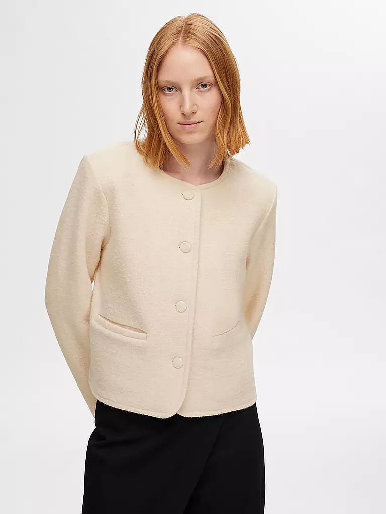 SELECTED FEMME Strickjacke SLFDARLA  creme