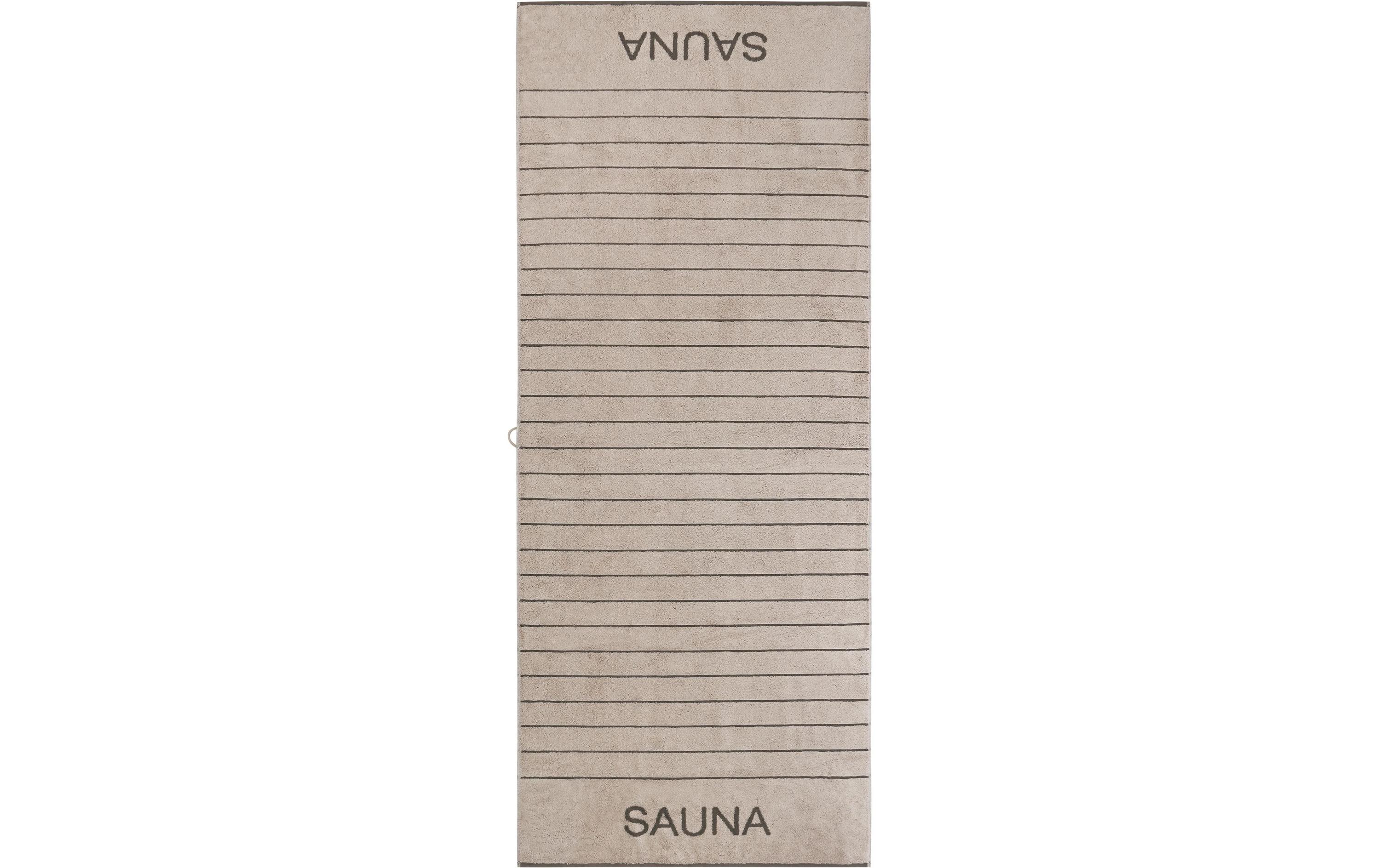 Saunatuch Balance Doubleface 80 x 200 cm, SandSaunatuch aus Baumwolle