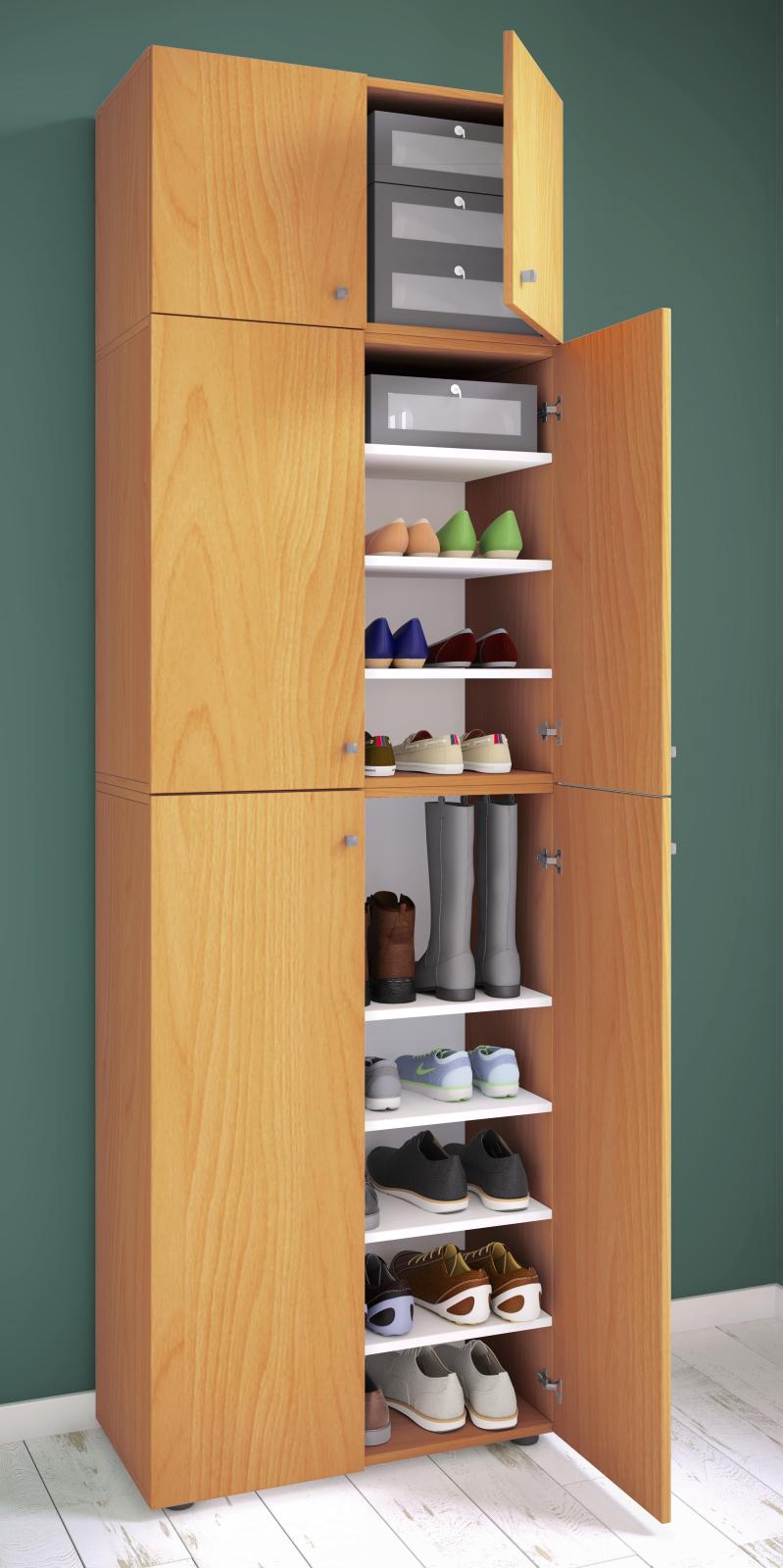 Mehrzweckschrank LONA XXL - Buche - Holz - 233 cm