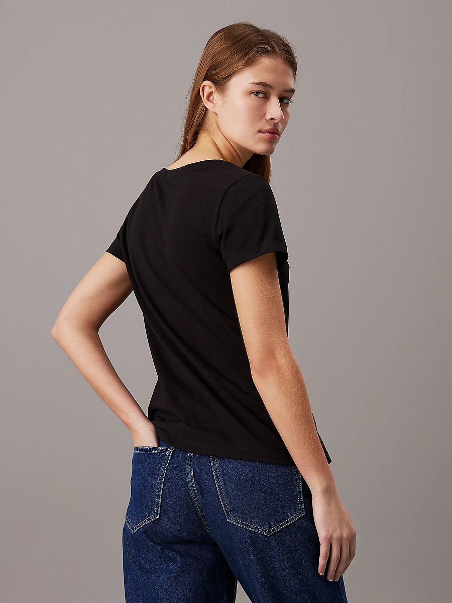 CALVIN KLEIN JEANS<br>Camiseta de manga curta com decote em V