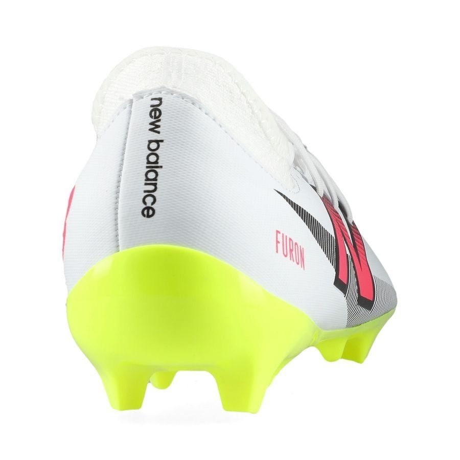 New Balance Furon V7 Dispatch FG - Blanc/Violet/Jaune Fluo