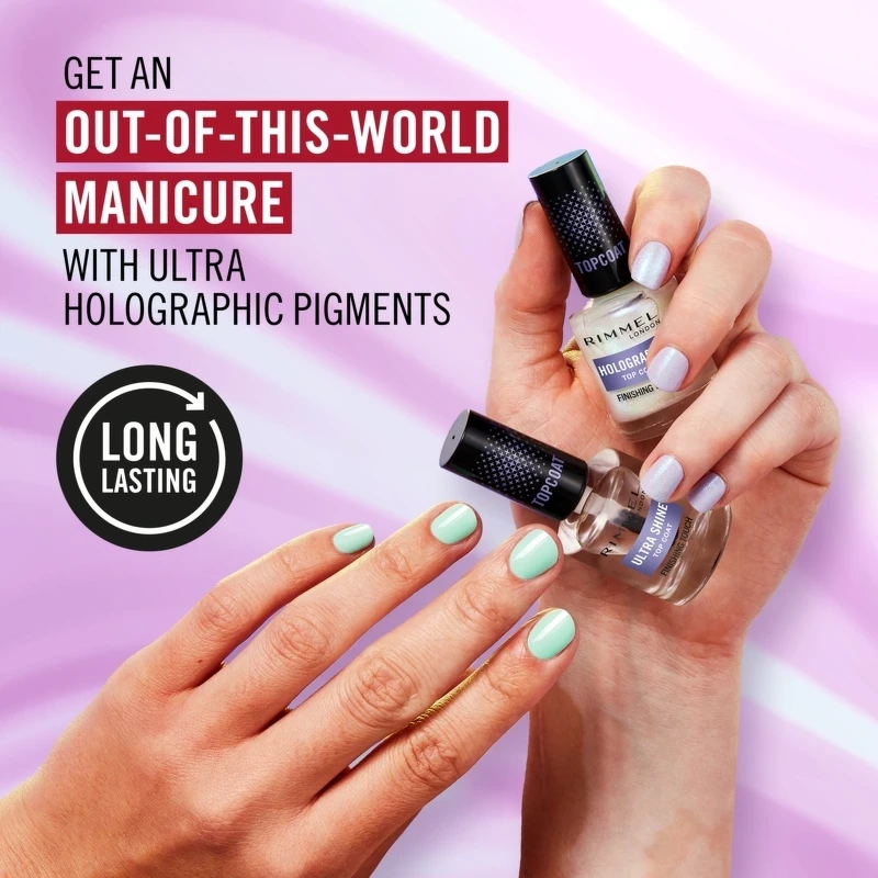 RIMMEL Top Coat 12 ml - Holographic