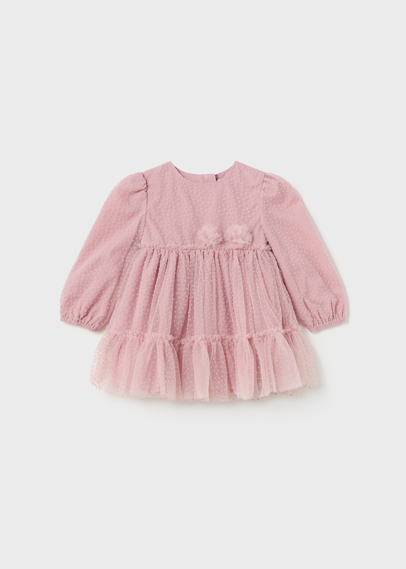 vestido de tule para bebê