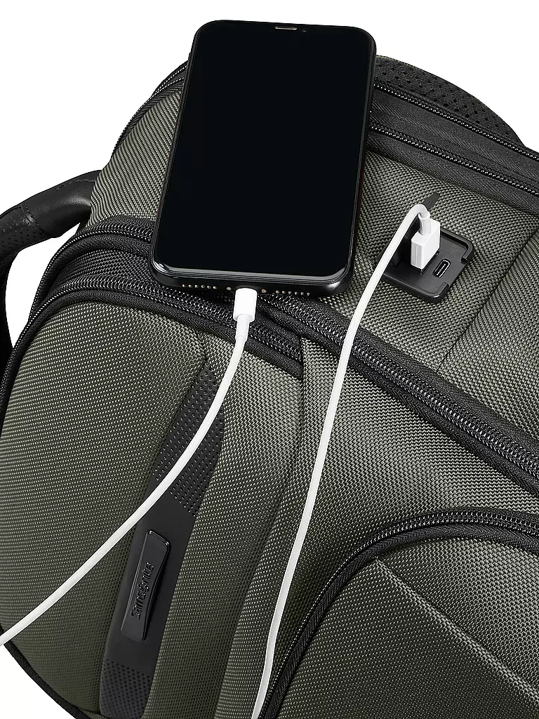 SAMSONITE Rucksack PRO-DLX erweiterbar Green dunkelgrün