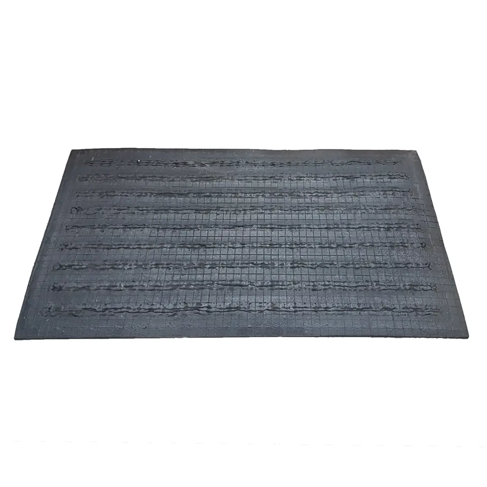 Deurmat rubber/kokos 40x70 cm - Streep