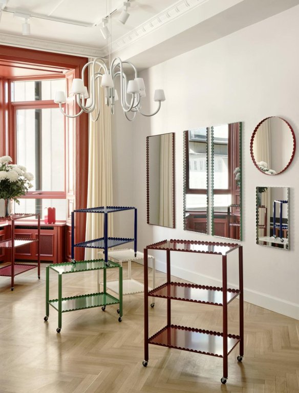Hay Arcs trolley low Soft Jade