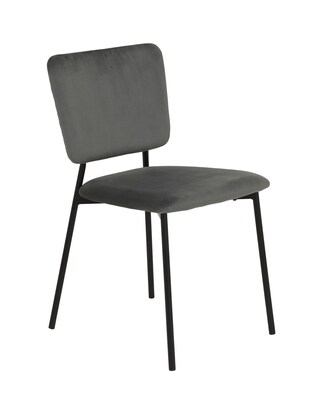 Stuhl Tessa Cord Anthrazit 45,5x81x53 cm
