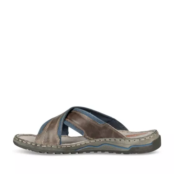 Mules GRIS CAPE BOARD CUIR