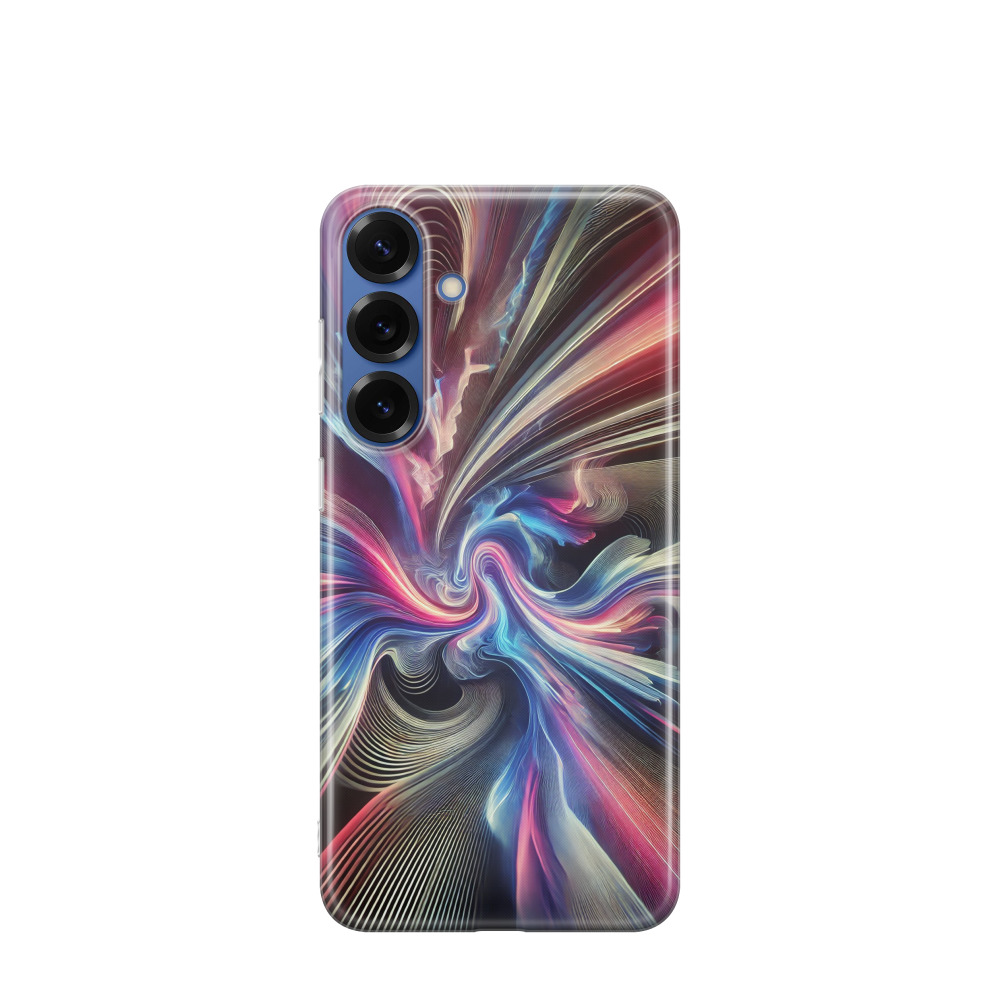 Samsung Galaxy S25 Plus Gummi Hülle Unendlicher Fluss 2 - Lila-Violett