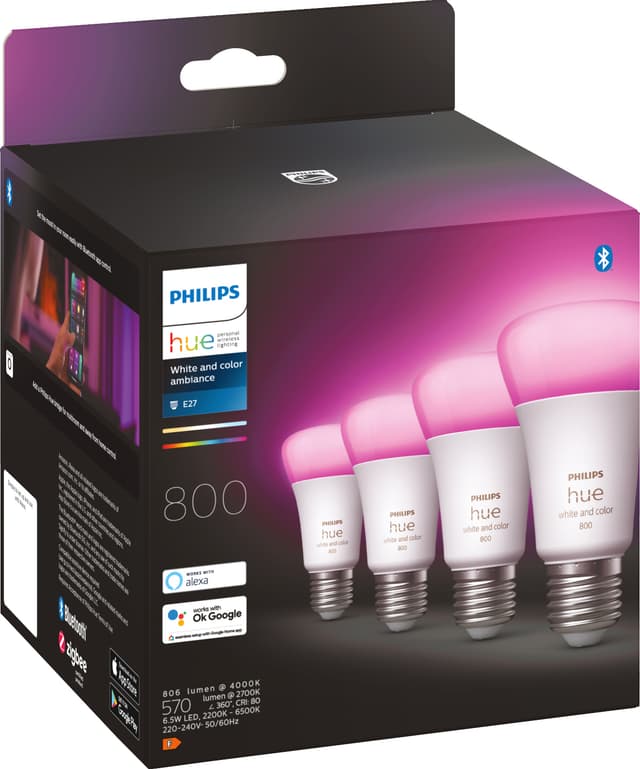 Philips Hue WCA 6,5W A60 E27(4-pak)