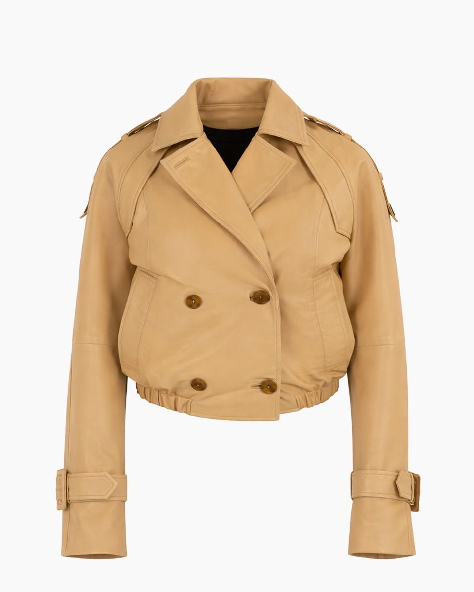 Goosecraft Maggie Geel Dames Trenchcoat