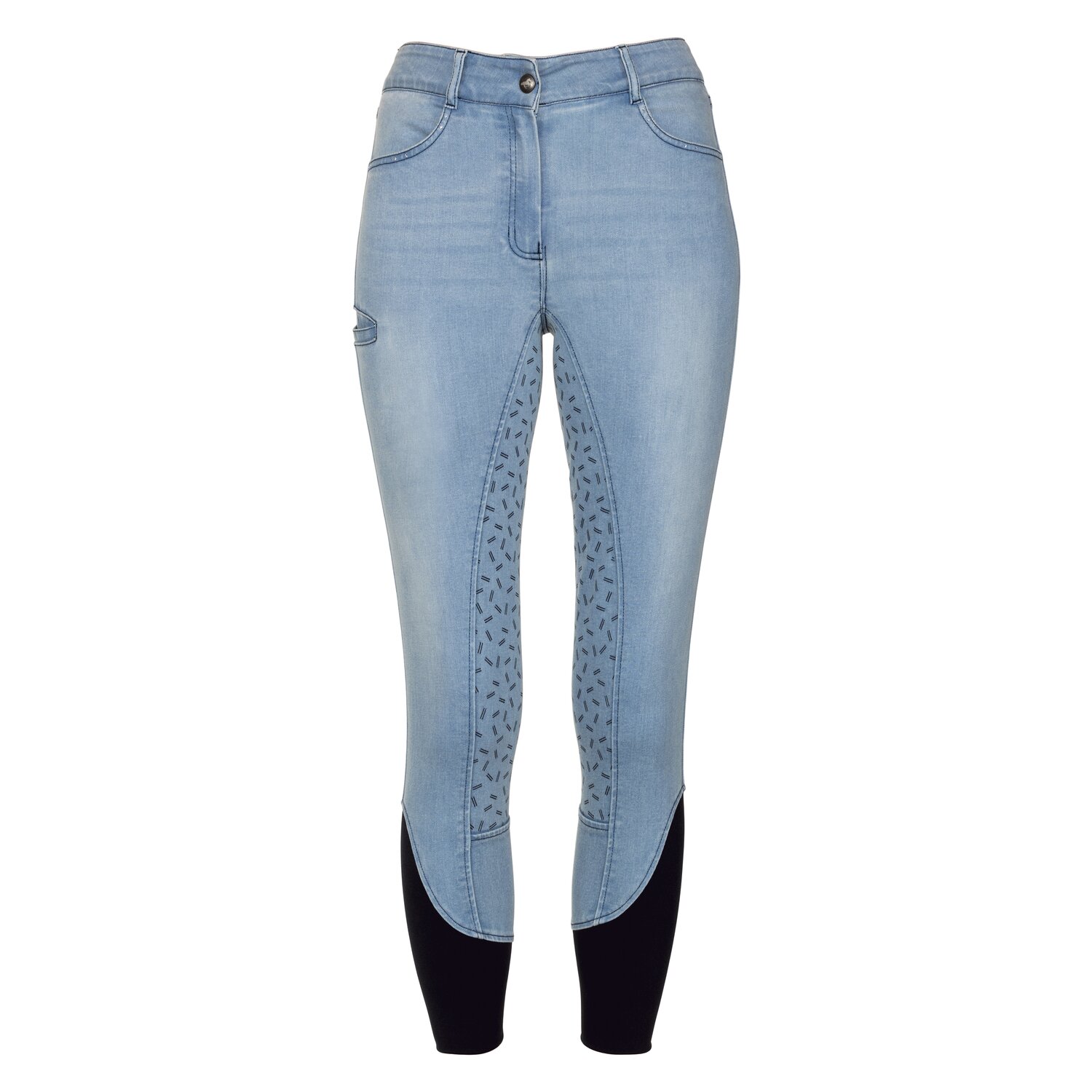 RIDE now Jeans-Reithose Grip-Vollbesatz - light denim