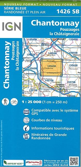 IGN - 1426 SB CHANTONNAY POUZAUGES 1 25 000