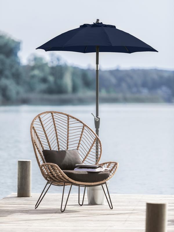 Dehner Sonnenschirm Vido, rund, ca. Ø150 cm