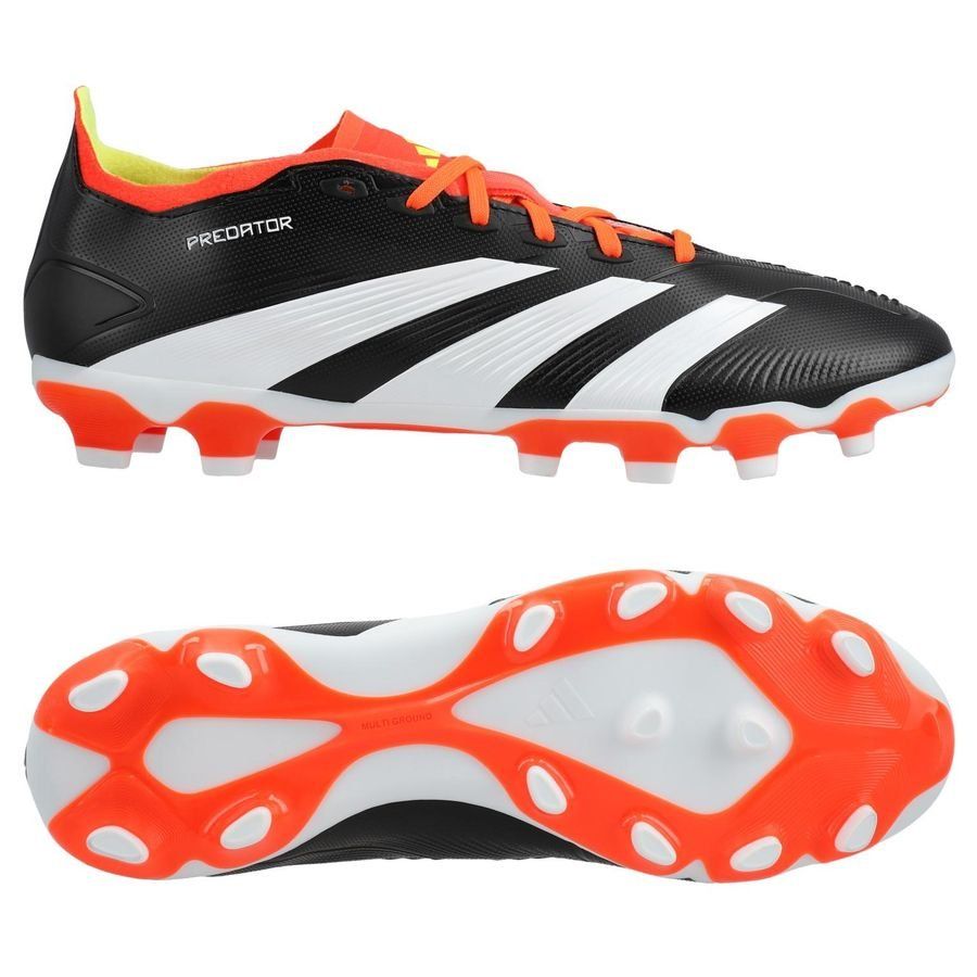 adidas Predator League MG Solar Energy - Noir/Blanc/Rouge