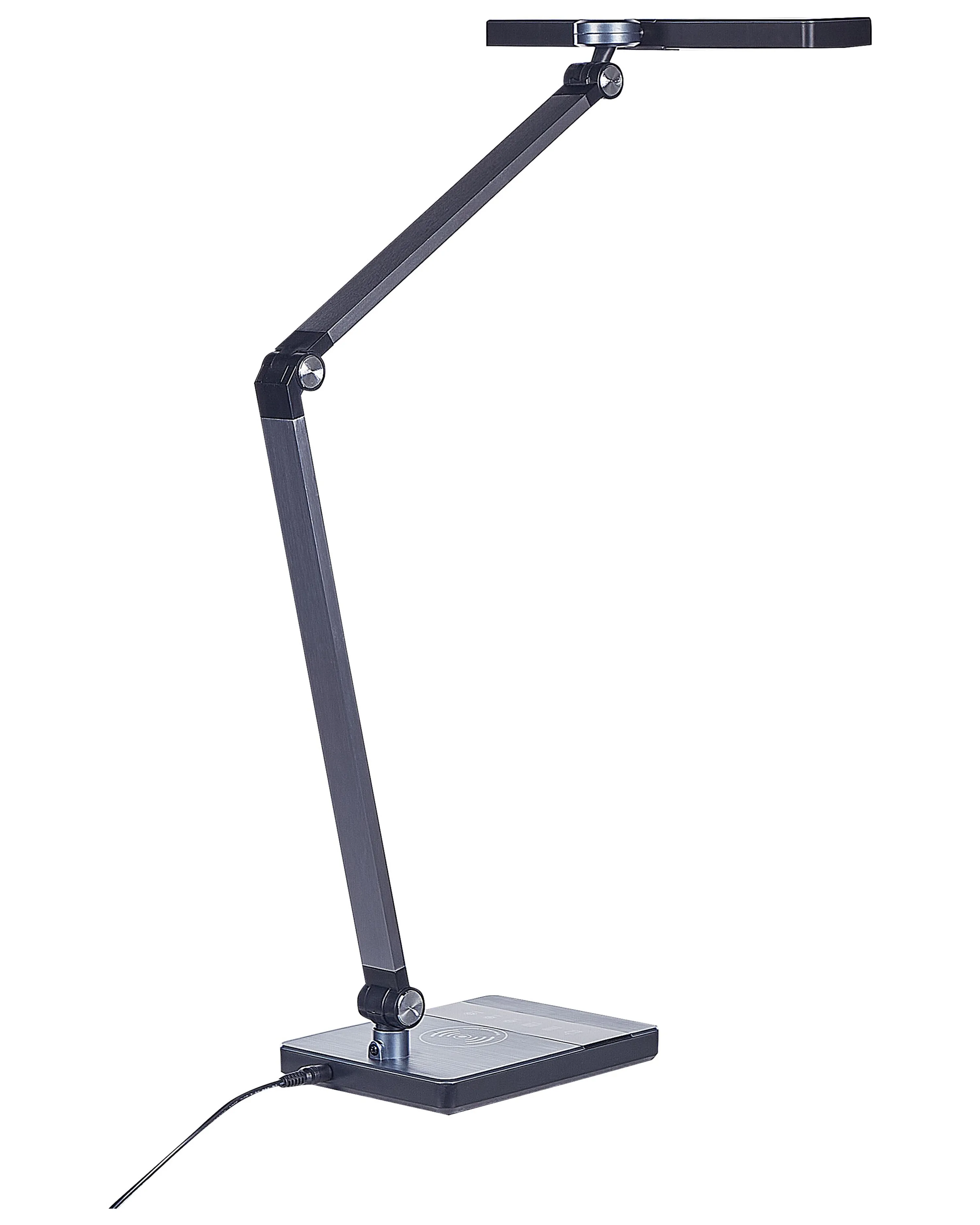 LED bureaulamp LACERTA met draadloze oplader Metaal Zwart