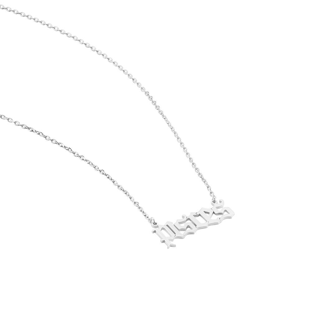 Collier Argent Blanc Astro
