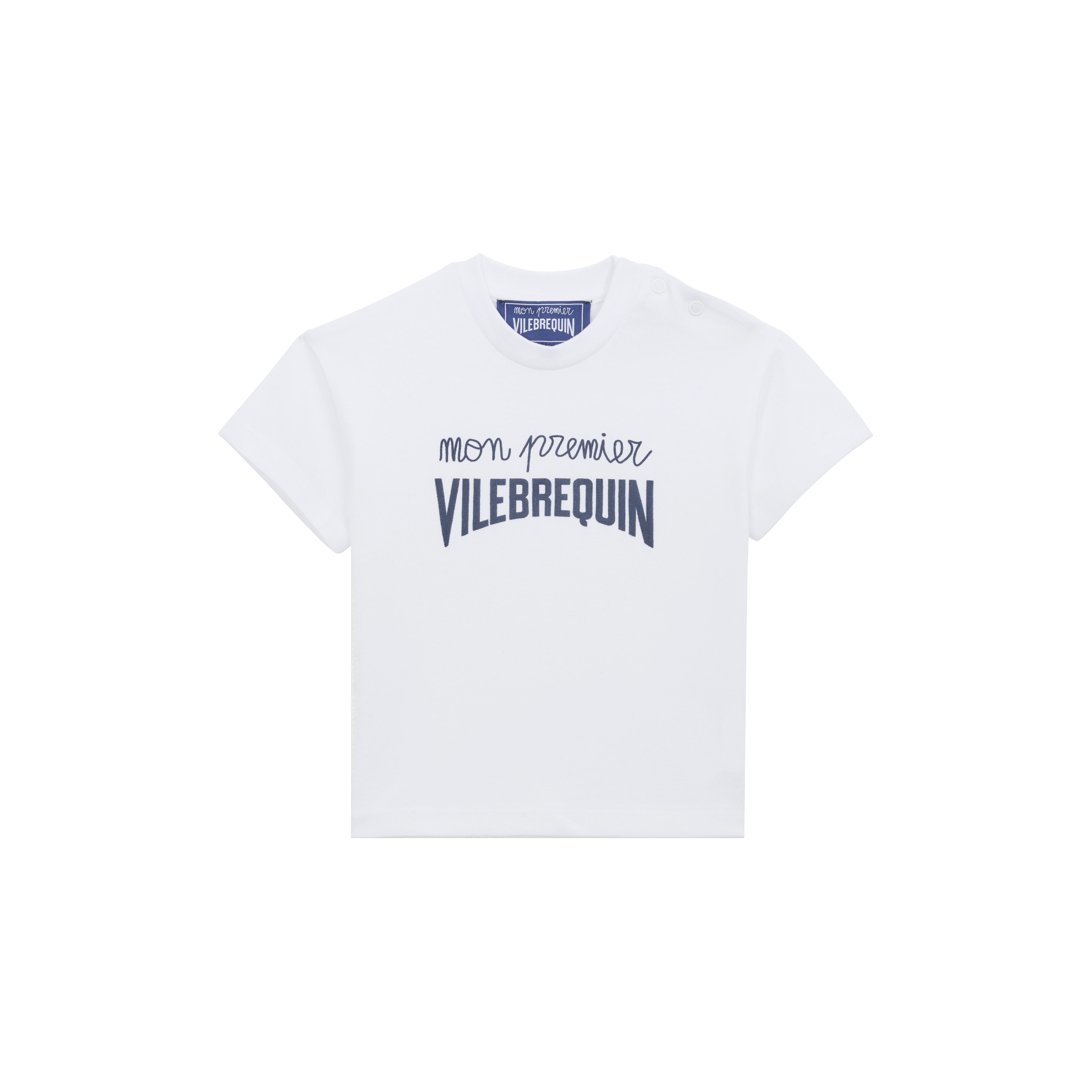 T-shirt en coton organique logo en relief