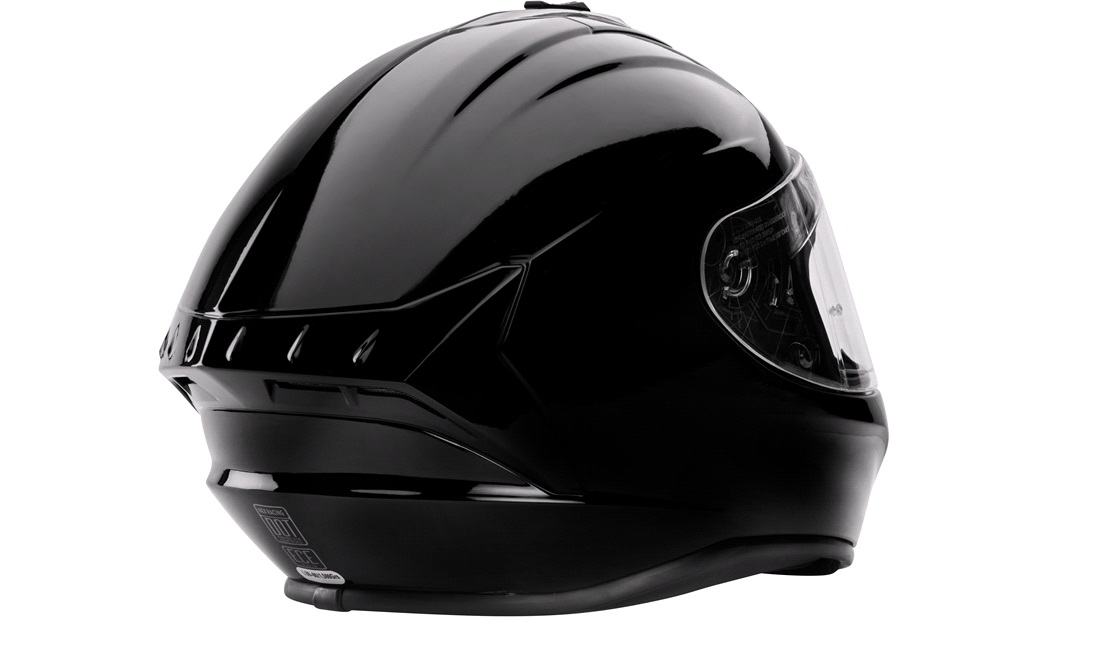 Styrthjelm NEX Racing fullface blanksort str. S